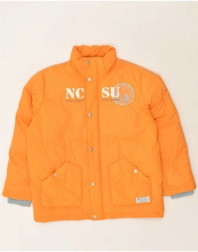 Authorize CHAMPION Boys Graphic Padded Jacket 13-14 Years XL Orange Polyester