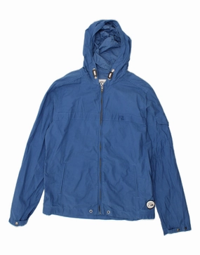 Versatile Piece QUIKSILVER Boys Hooded Bomber Jacket 15-16 Years XL Blue Cotton