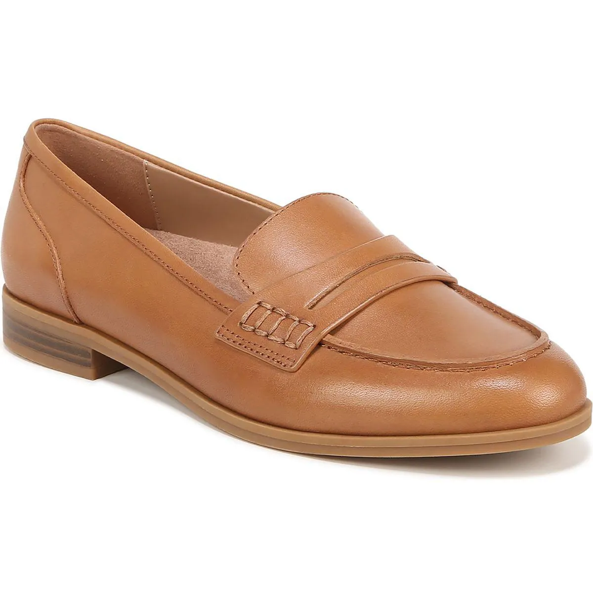 Soft Finish Balanced Design Mia Womens Leather Slip On Loafers