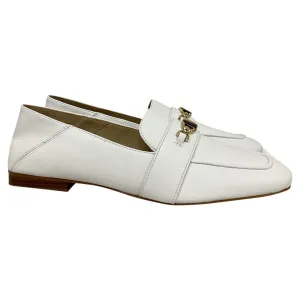 Comfortable Walk Michael Kors Tiffanie Loafer in Optic White Leather