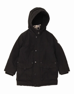 Snow Day MICHAEL KORS Boys Hooded Windbreaker Jacket 5-6 Years Black Polyester