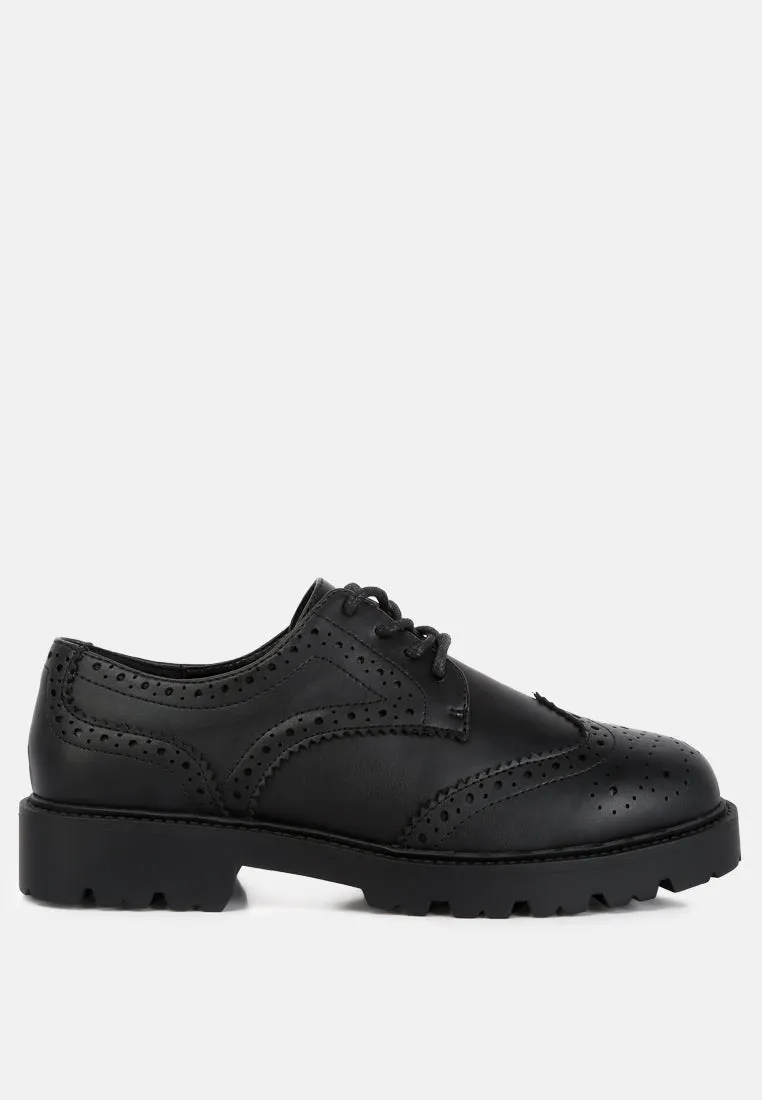 milou lug sole derby shoes Evening Pace Toe Guard