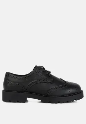 Walking milou lug sole derby shoes