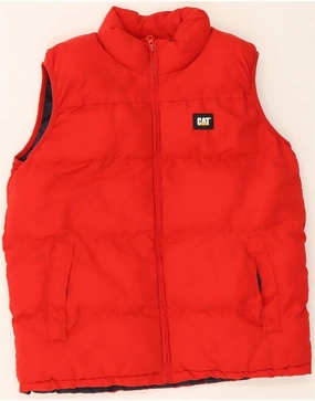 CAT Boys Padded Gilet 14-15 Years Red Polyester artists