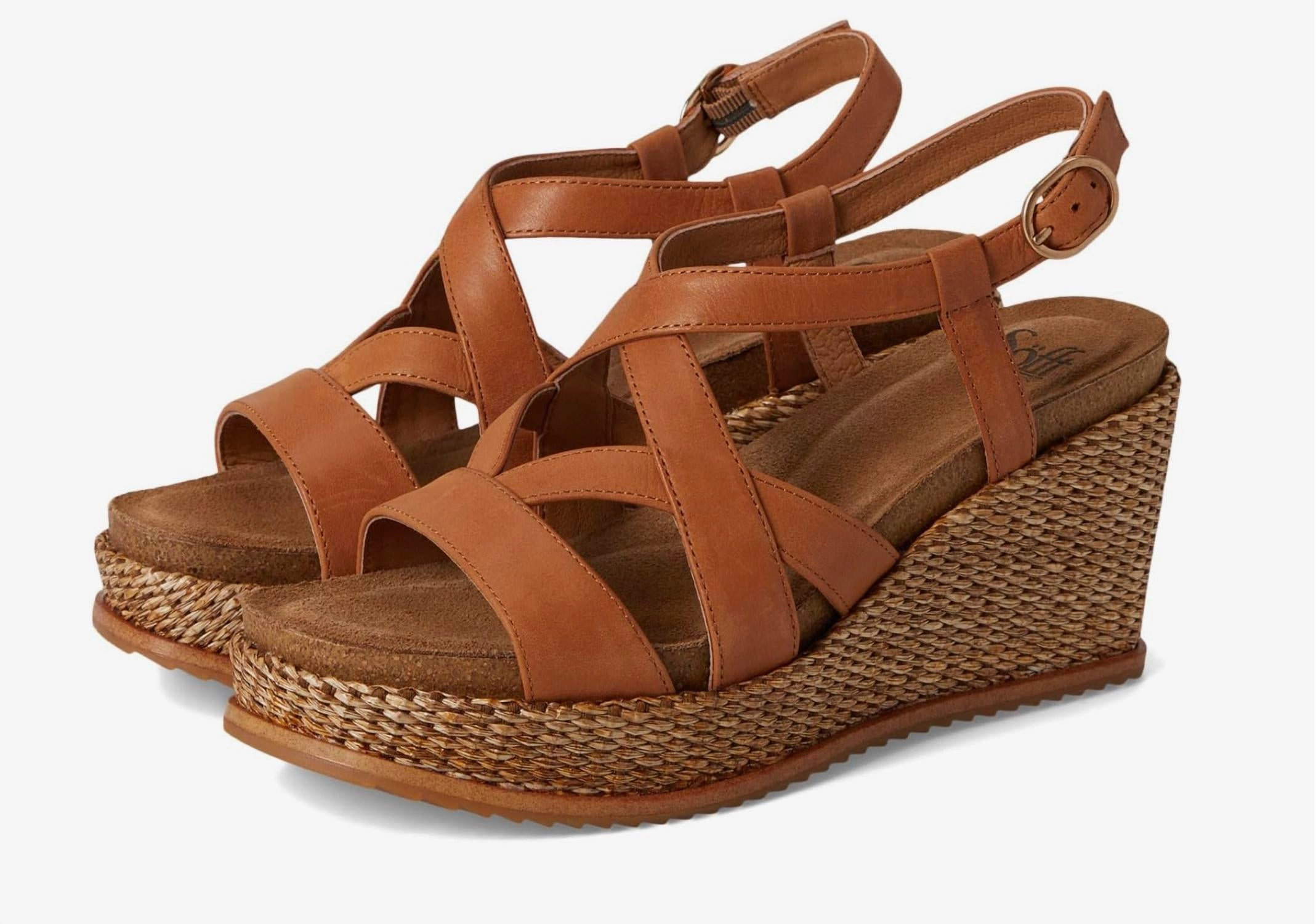 Free Stride Women Devyn Wedge Sandal In Luggage