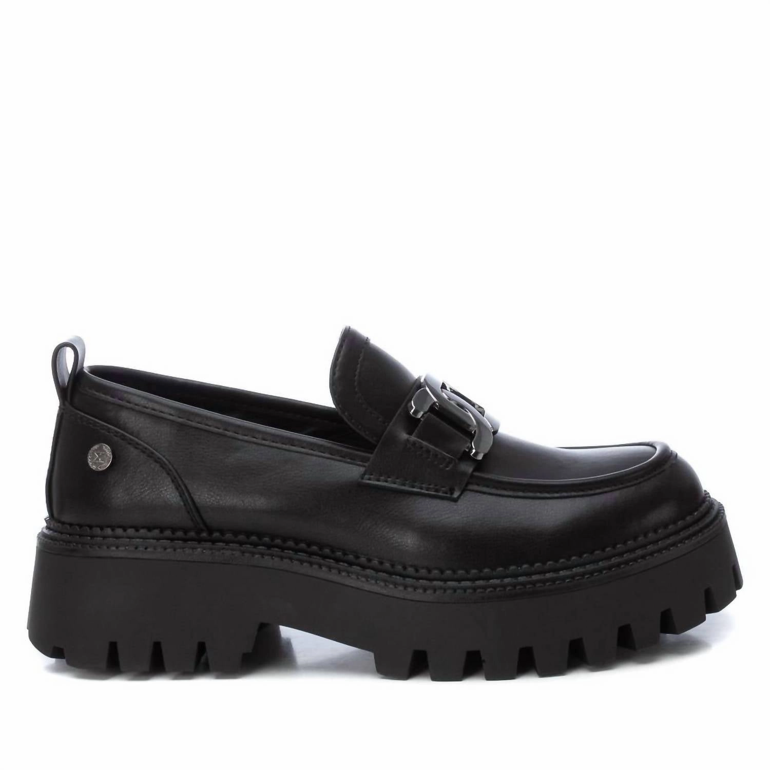Flexible Horsebit Detail Women's Moccasins Shoes In Black