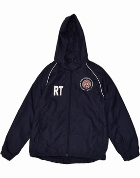 Mountain Ready yoga enthusiasts NIKE Boys Hooded Rain Jacket 10-11 Years Medium  Navy Blue Polyester
