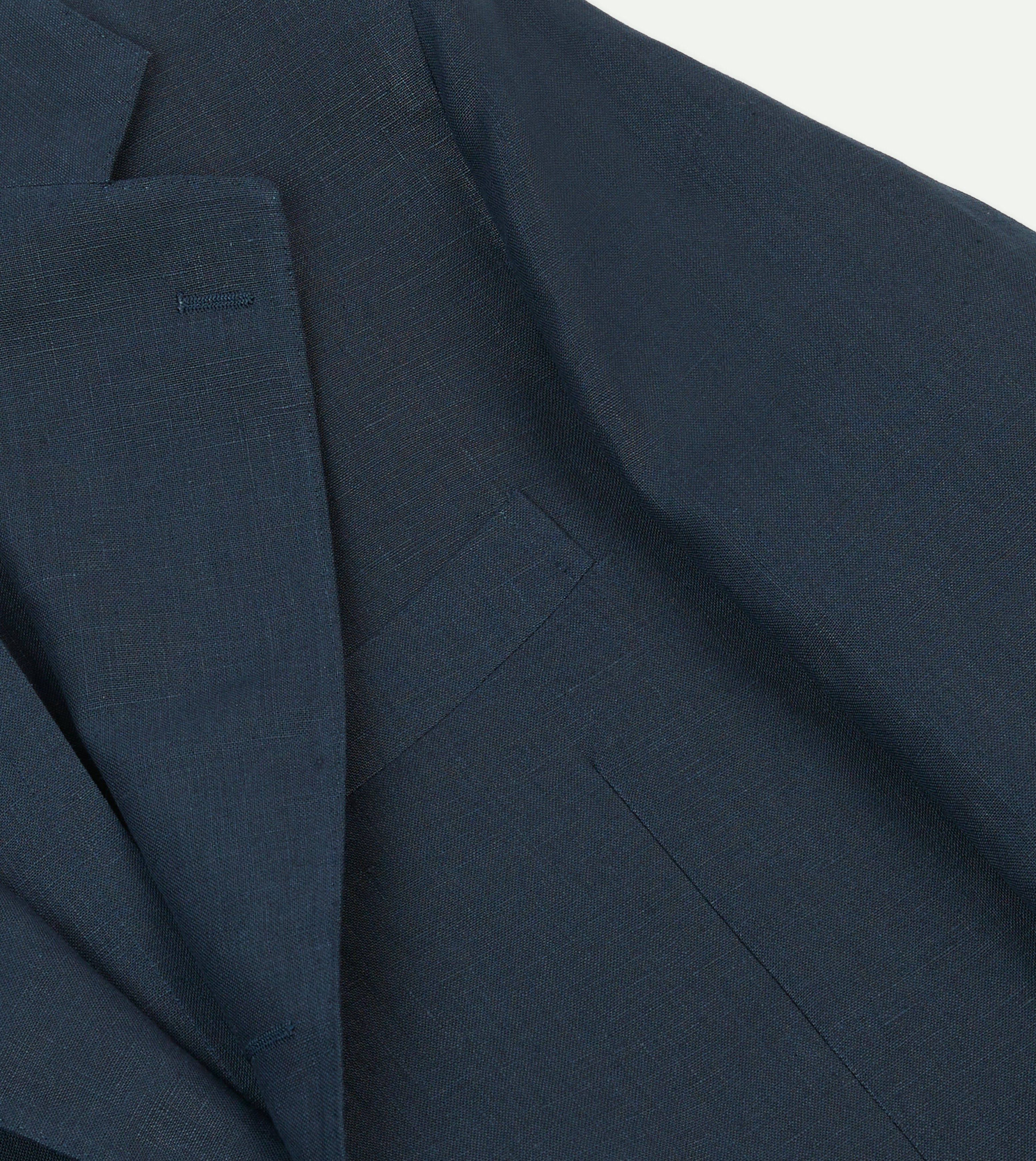 Navy Irish Linen Tailored Jacket Smart Look