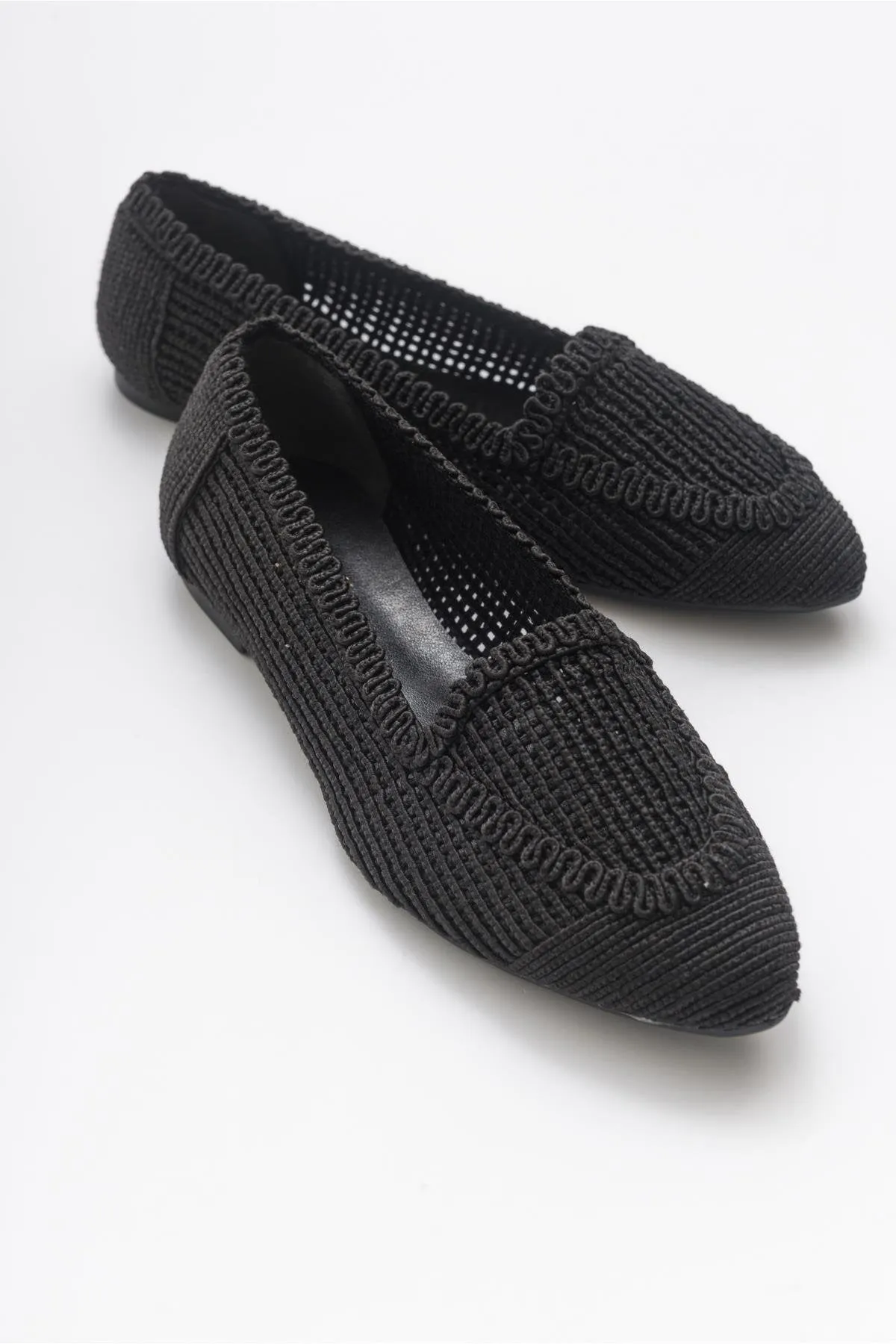 Mira Knit Ballet Flats Smooth Finish