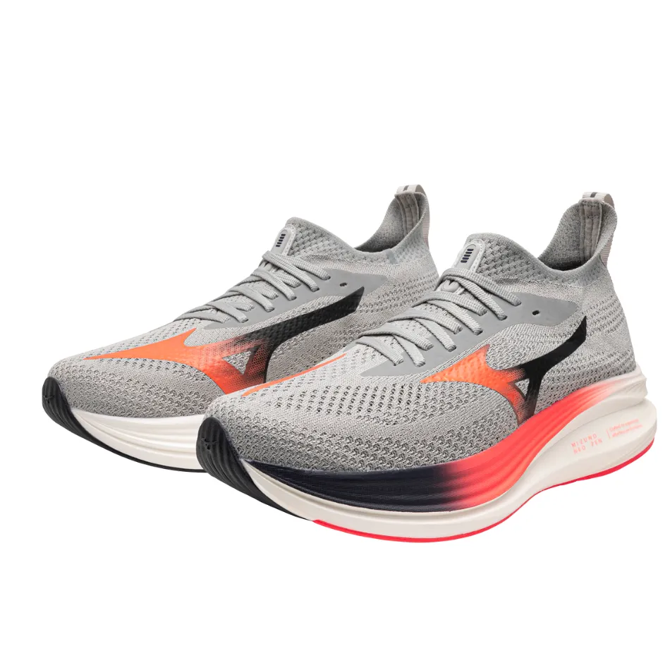 Mizuno Men's Neo Zen Running Shoes in Harbour Mist/Fiery Coral 2/Baritone Blue AW25 designer running shoes Ultra Light Outsoles