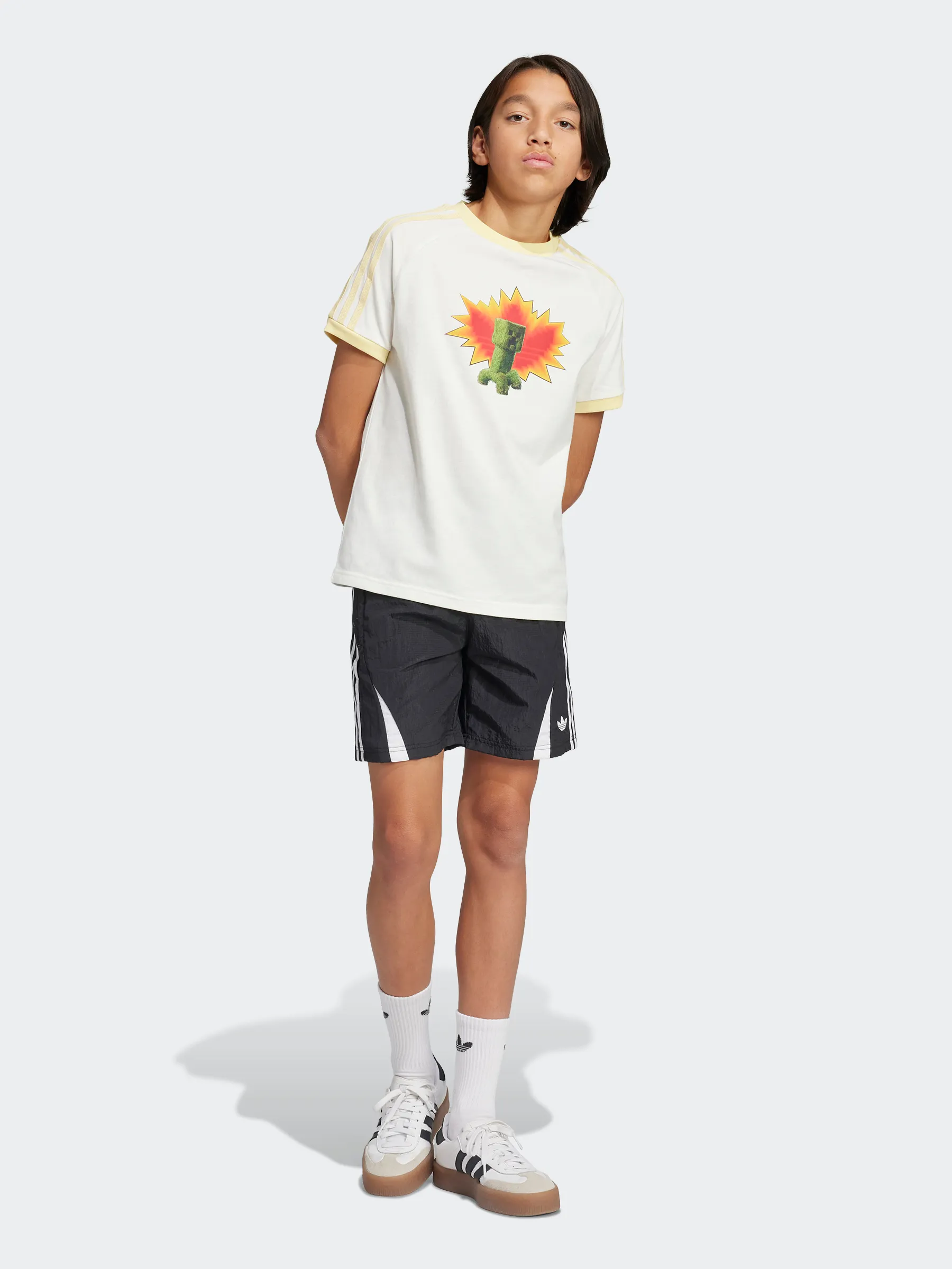 Simple Look Rayon blend adidas Originals X Minecraft Graphic Tee Kids