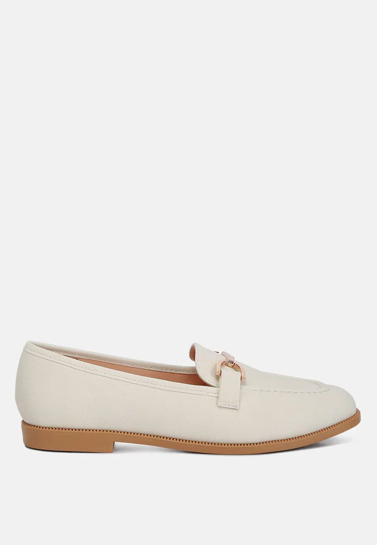 Music Spot Daily Pace fable horsebit embellished flat loafers