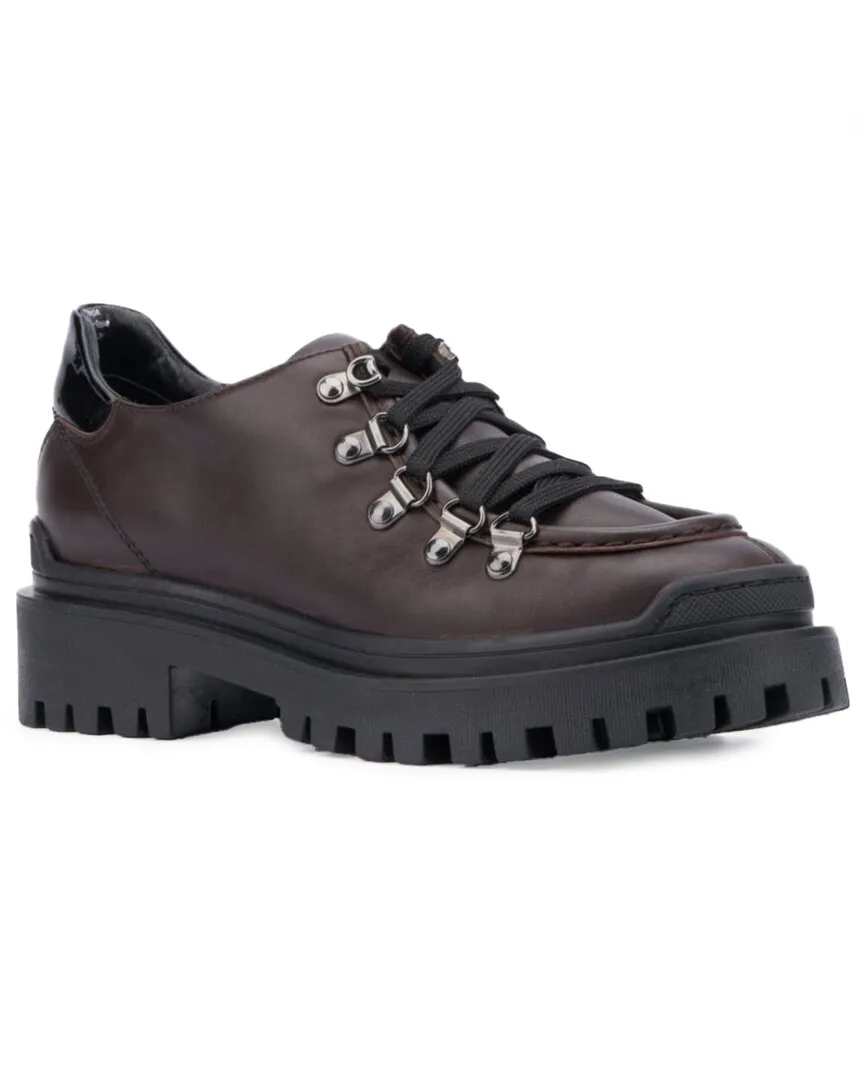Aquatalia Claudina Weatherproof Leather Oxford Urban Lifestyle Heel Free
