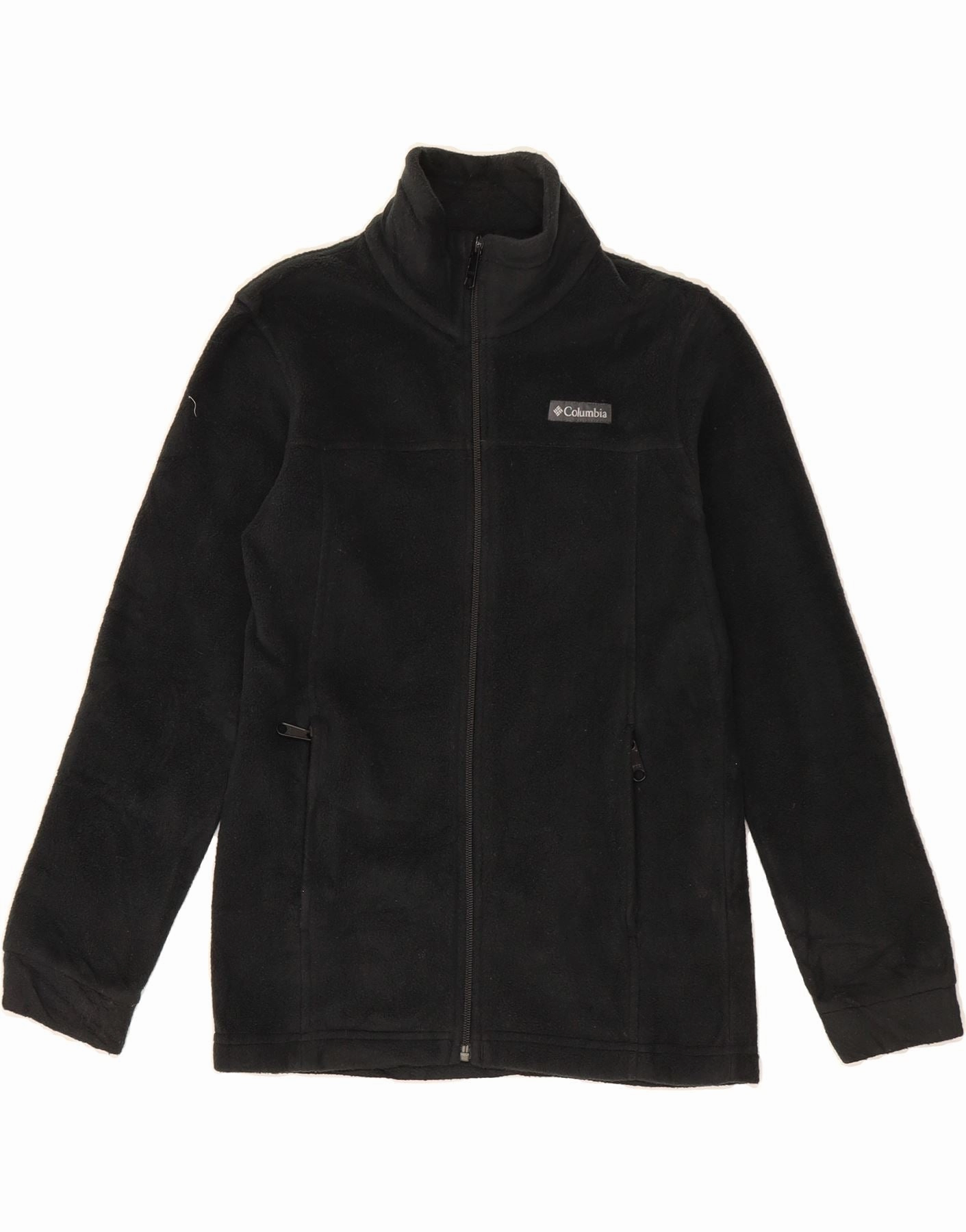 COLUMBIA Boys Fleece Jacket 10-11 Years Medium Black Polyester Lightweight Design Functional Outerwear