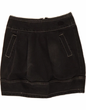 DOLCE & GABBANA Girls Denim Bubble Skirt 10-11 Years  XS W24 L15 Grey V Neckline Joyful Look