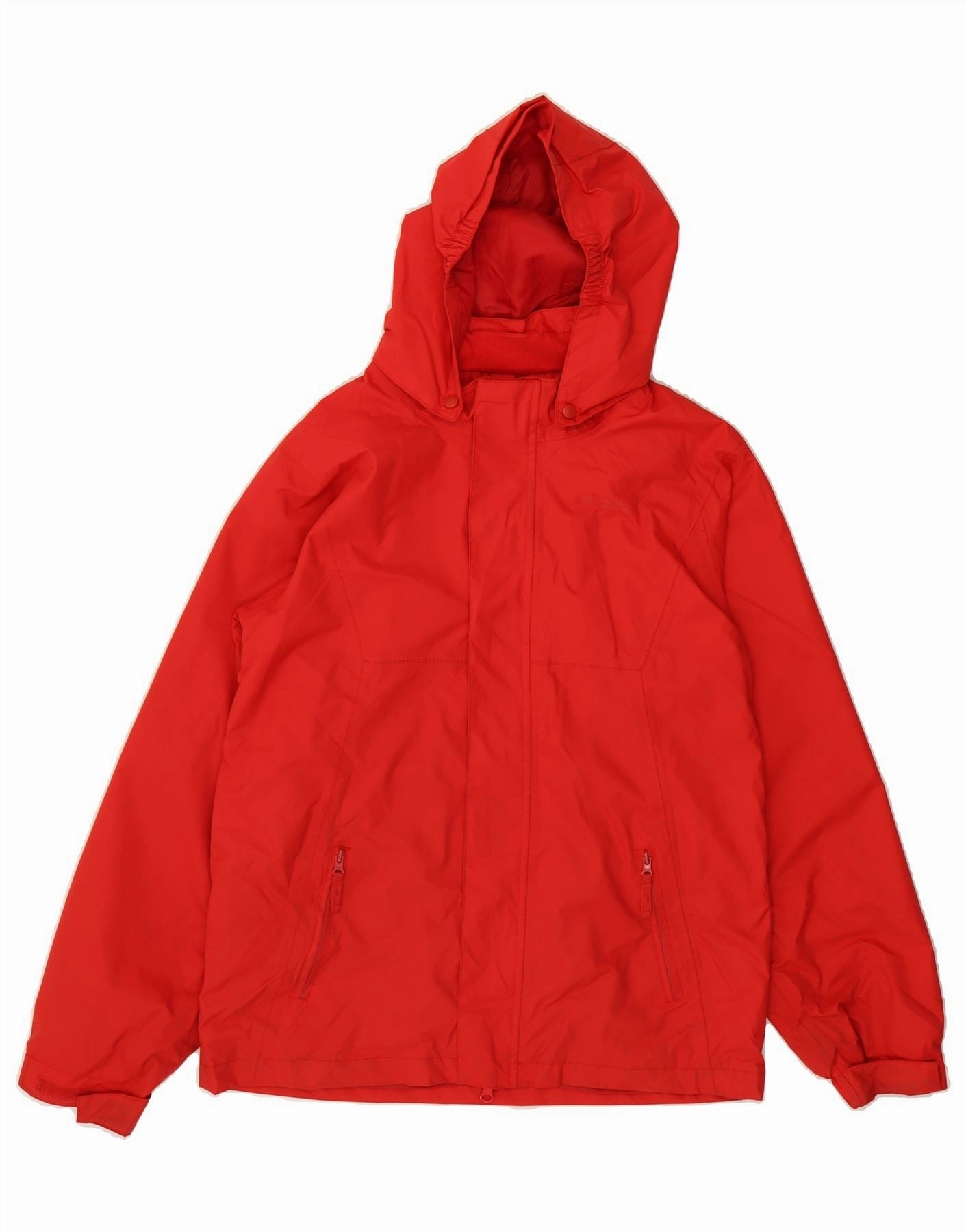 Flexible Cuff Preppy MOUNTAIN WAREHOUSE Boys Hooded Rain Jacket 12-13 Years Red Polyester
