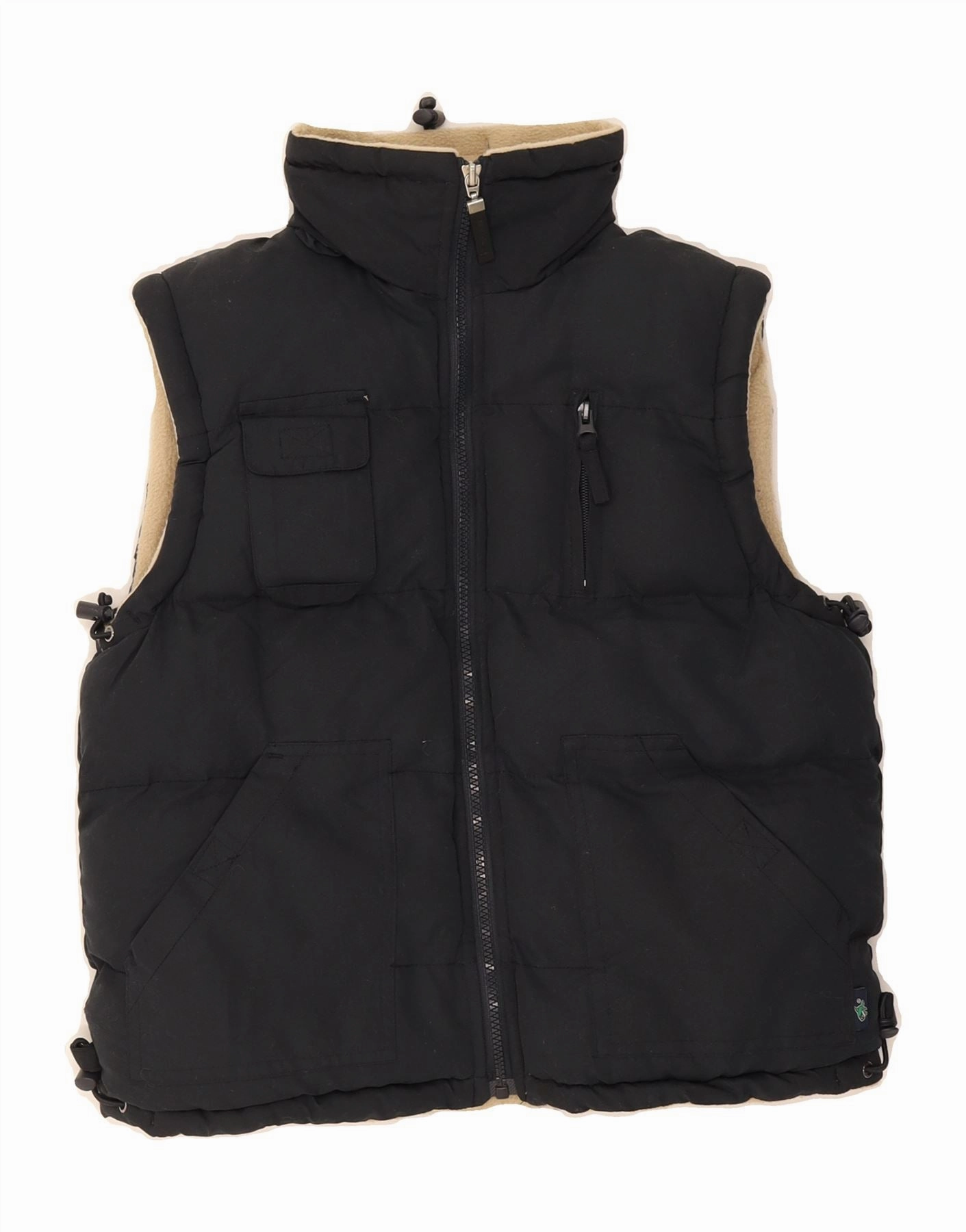 LE SHARK Boys Hooded Padded Gilet 11-12 Years Navy Blue Polyester single layer Compression Storage Sack