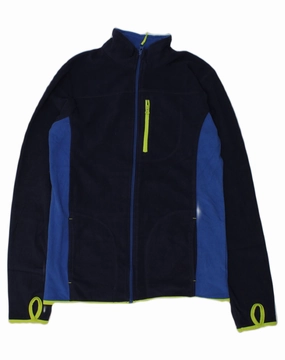 Mascara MOUNTAIN WAREHOUSE Boys Fleece Jacket 11-12 Years Black Colourblock