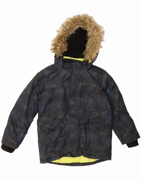 Go Anywhere MOUNTAIN WAREHOUSE Boys Windbreaker Jacket 9-10 Years Grey Camouflage