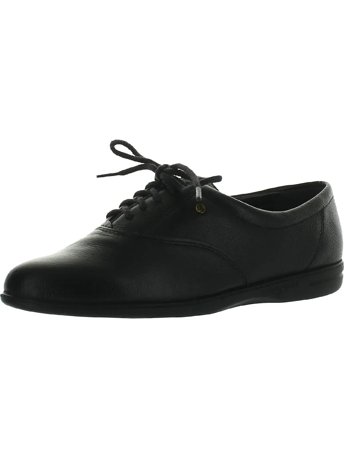Motion Womens Leather Lace Up Oxfords Safe Walk Toe Power