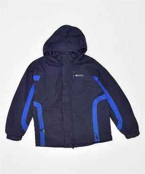 Taped Seams Bond MOUNRTAIN WAREHOUSE Boys Hooded Windbreaker Jacket 11-12 Years Navy Blue