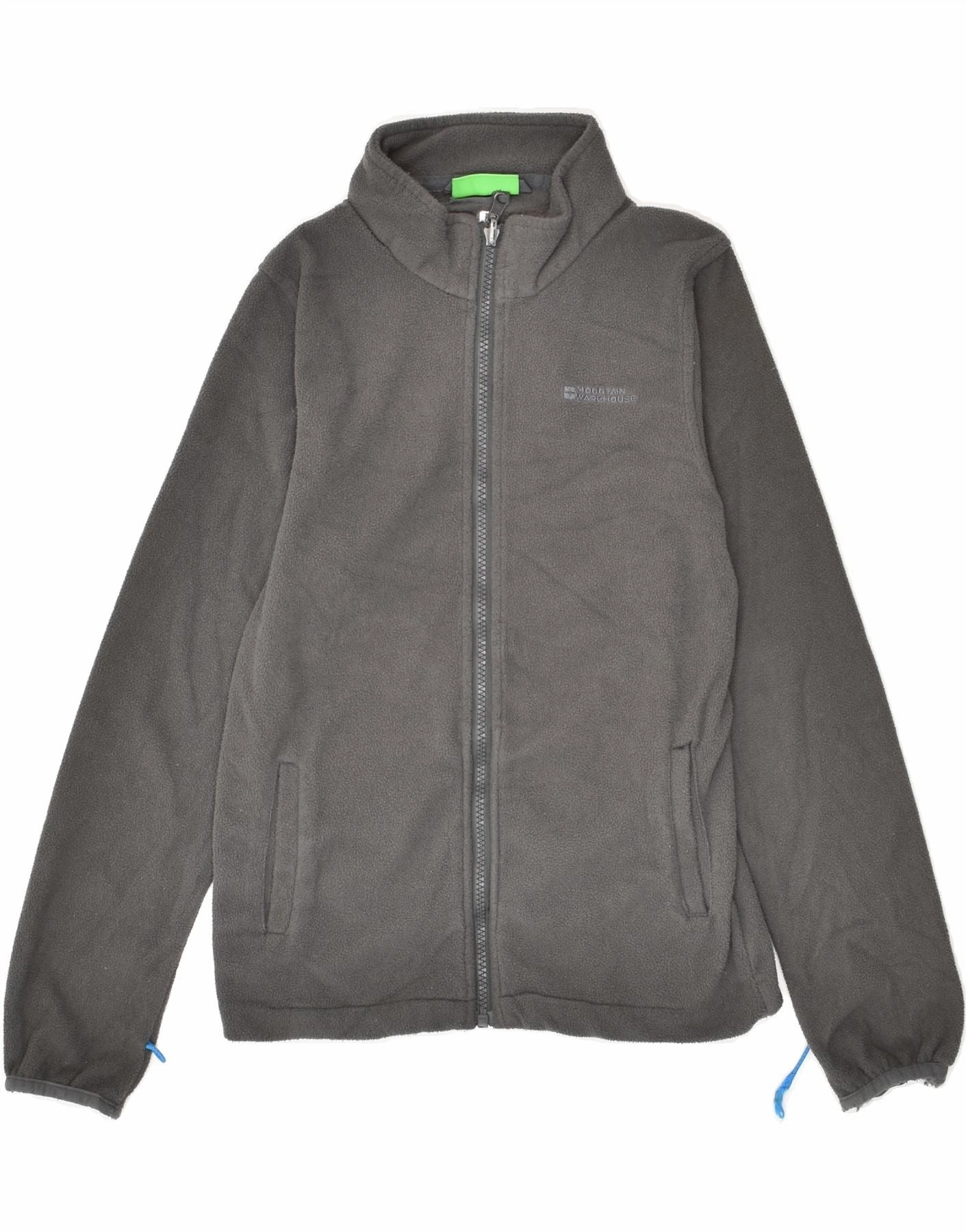 Win MOUNTAIN WAREHOUSE Boys Fleece Jacket 11-12 Years Grey Polyester