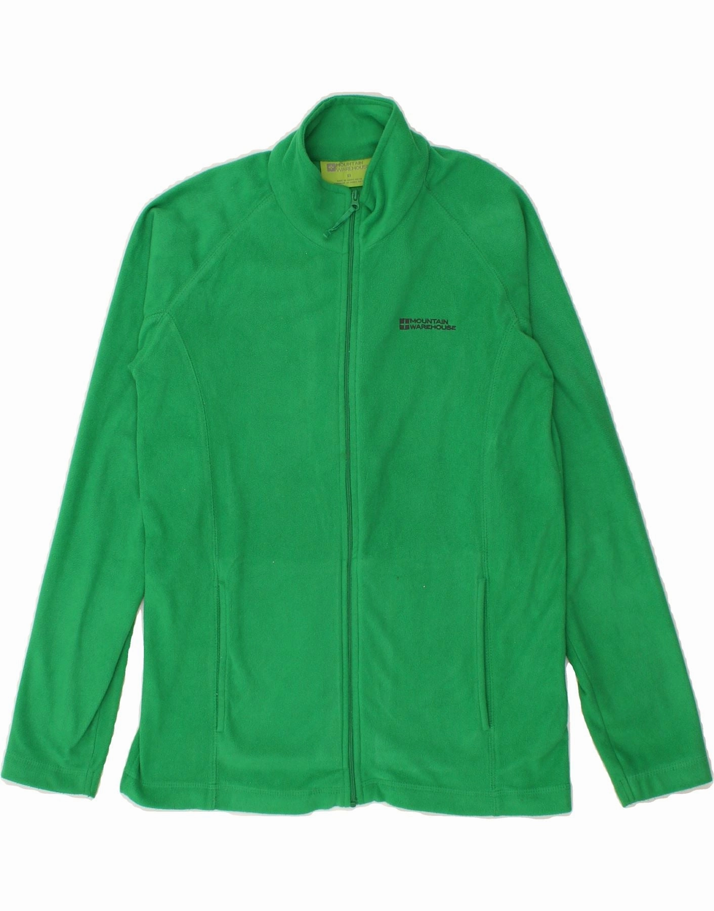 MOUNTAIN WAREHOUSE Boys Fleece Jacket 12-13 Years Green Polyester Flex Stretch Material Concentration