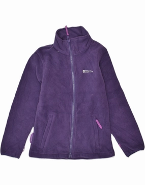 Wind Safe MOUNTAIN WAREHOUSE Boys Fleece Jacket 7-8 Years Purple Polyester