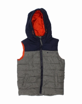 planned purchase MOUNTAIN WAREHOUSE Boys Hooded Padded Gilet 5-6 Years Grey Colourblock