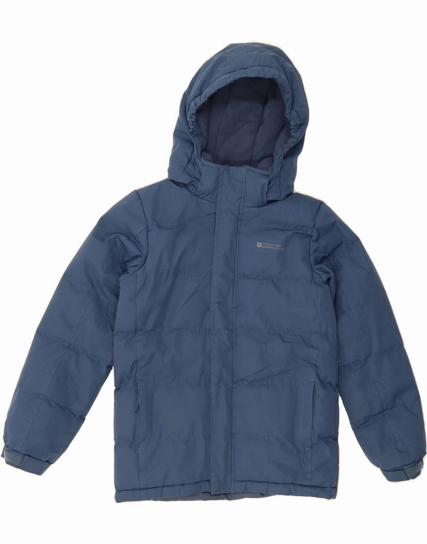 Personalized Selection MOUNTAIN WAREHOUSE Boys Hooded Padded Jacket 11-12 Years Blue Polyester