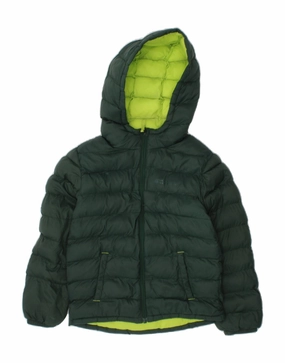 All Day Use MOUNTAIN WAREHOUSE Boys Hooded Padded Jacket 3-4 Years Green Nylon
