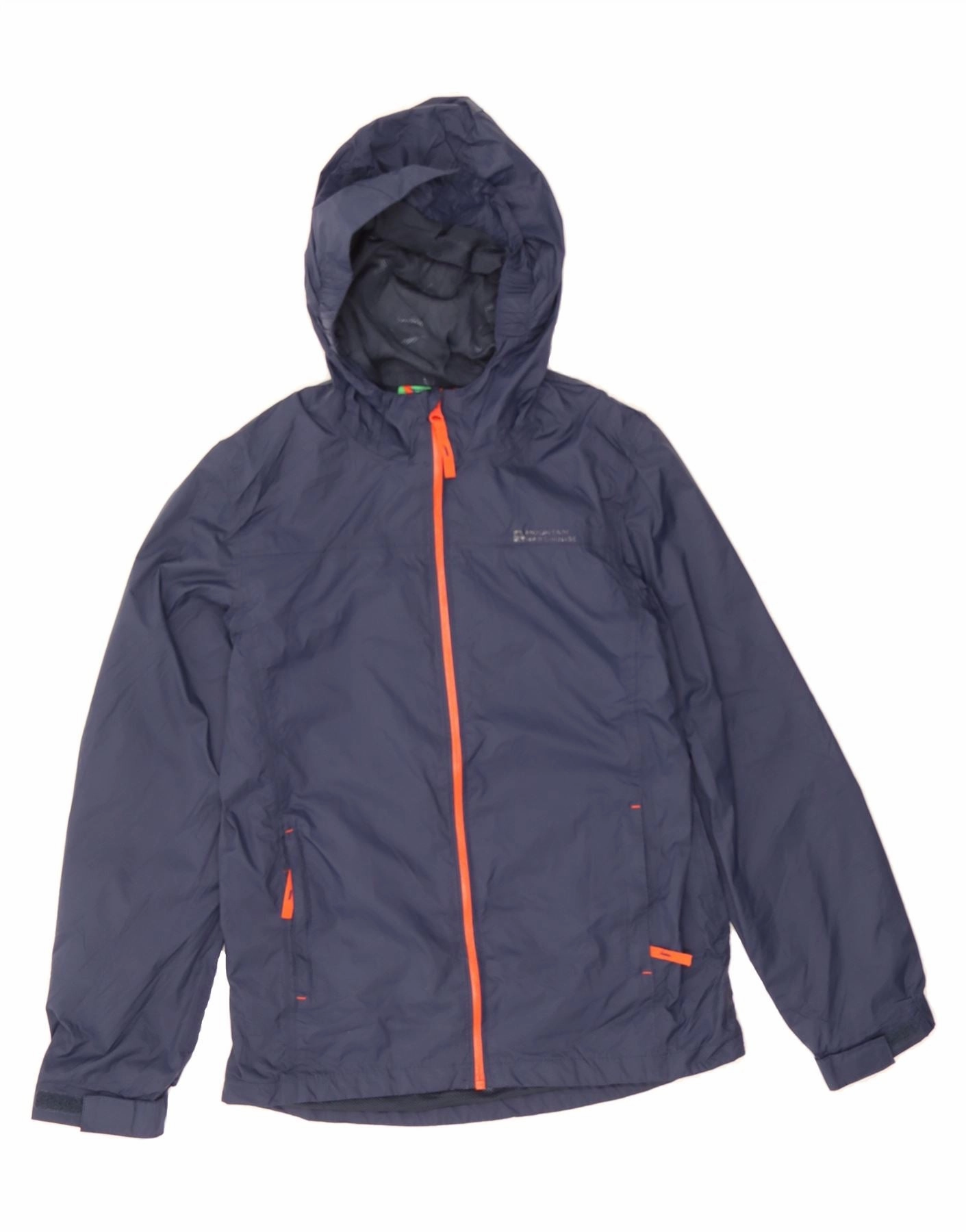 Soft Touch Classic Style MOUNTAIN WAREHOUSE Boys Hooded Rain Jacket 11-12 Years  Navy Blue Nylon
