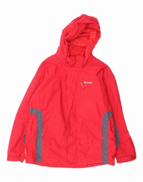 Grace MOUNTAIN WAREHOUSE Boys Hooded Rain Jacket 12-13 Years Red Nylon