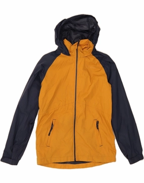 Breathable mesh Layered Comfort MOUNTAIN WAREHOUSE Boys Hooded Rain Jacket 12-13 Years Yellow Colourblock