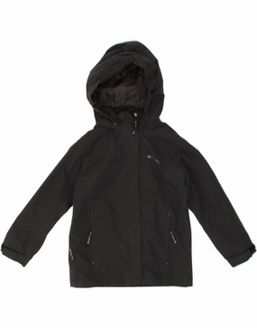 Sleek Layer MOUNTAIN WAREHOUSE Boys Hooded Rain Jacket 7-8 Years Black
