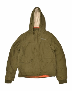 Warm MOUNTAIN WAREHOUSE Boys Hooded Windbreaker Jacket 11-12 Years Khaki