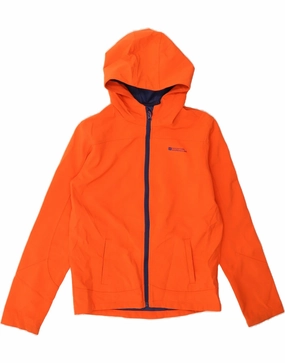 bag Laser Cut Vents MOUNTAIN WAREHOUSE Boys Hooded Windbreaker Jacket 12-13 Years Orange
