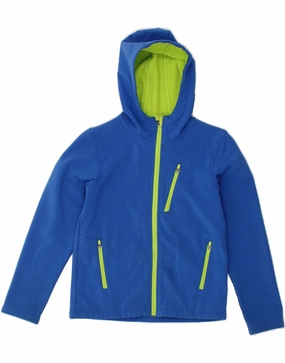 Hairspray Waterproof Zippers MOUNTAIN WAREHOUSE Boys Hooded Windbreaker Jacket 9-10 Years Blue