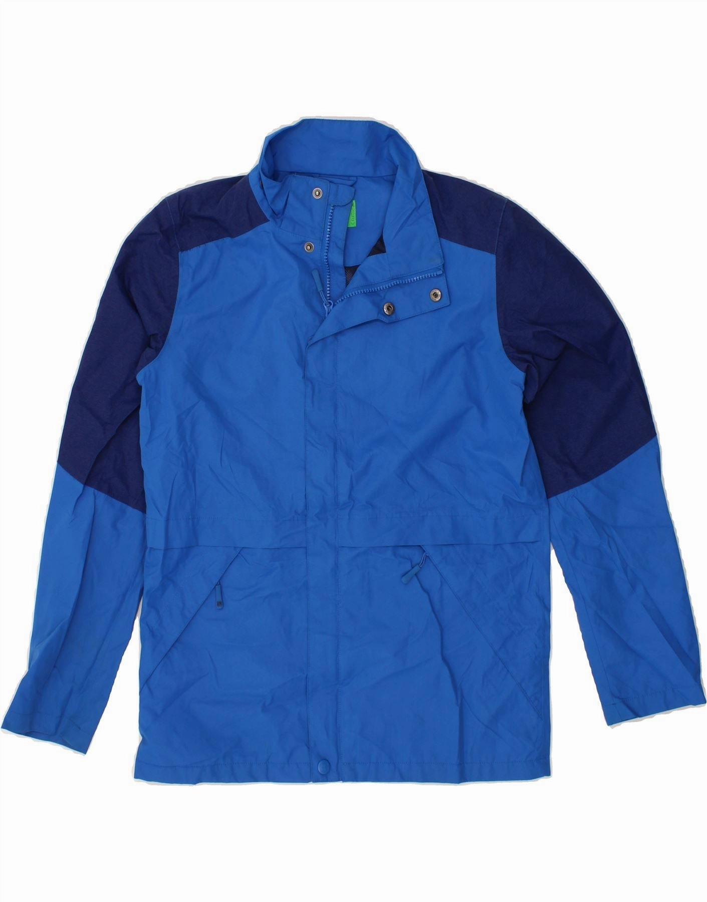 MOUNTAIN WAREHOUSE Boys Rain Jacket 12-13 Years Blue Colourblock Polyester Cozy Jacket