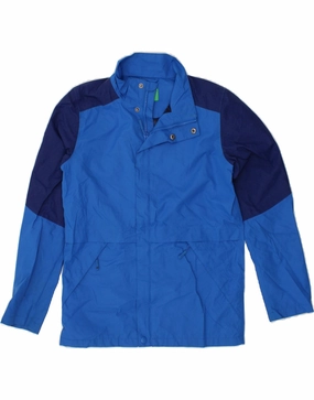 MOUNTAIN WAREHOUSE Boys Rain Jacket 12-13 Years Blue Colourblock Polyester Cozy Jacket