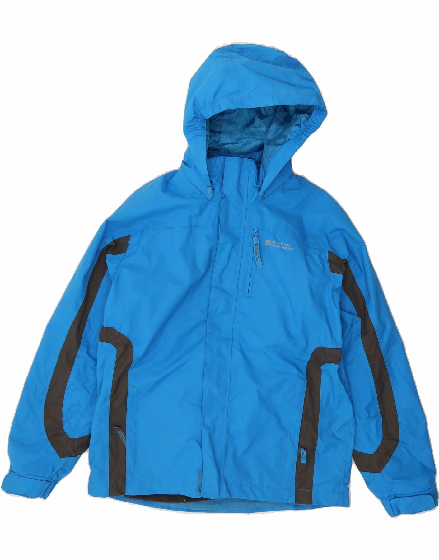 MOUNTAIN WAREHOUSE Boys Windbreaker Jacket 11-12 Years Blue Colourblock Kindness
