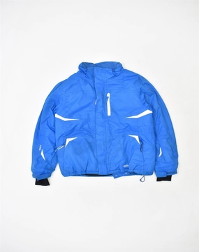 MOUNTAIN WAREHOUSE Boys Windbreaker Jacket 13-14 Years Blue Polyester Poise
