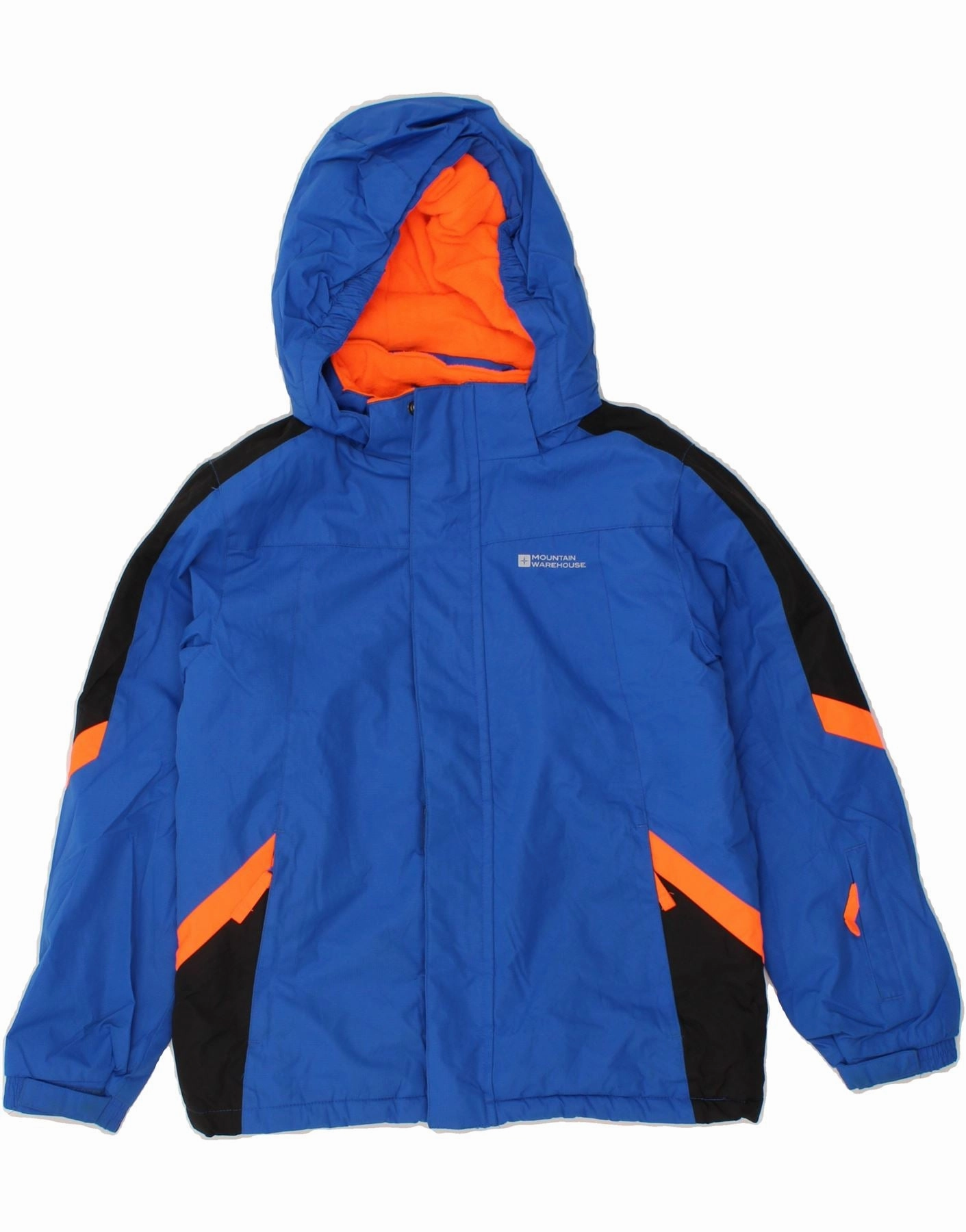 Wilderness MOUNTAIN WAREHOUSE Boys Windbreaker Jacket 9-10 Years Blue Colourblock