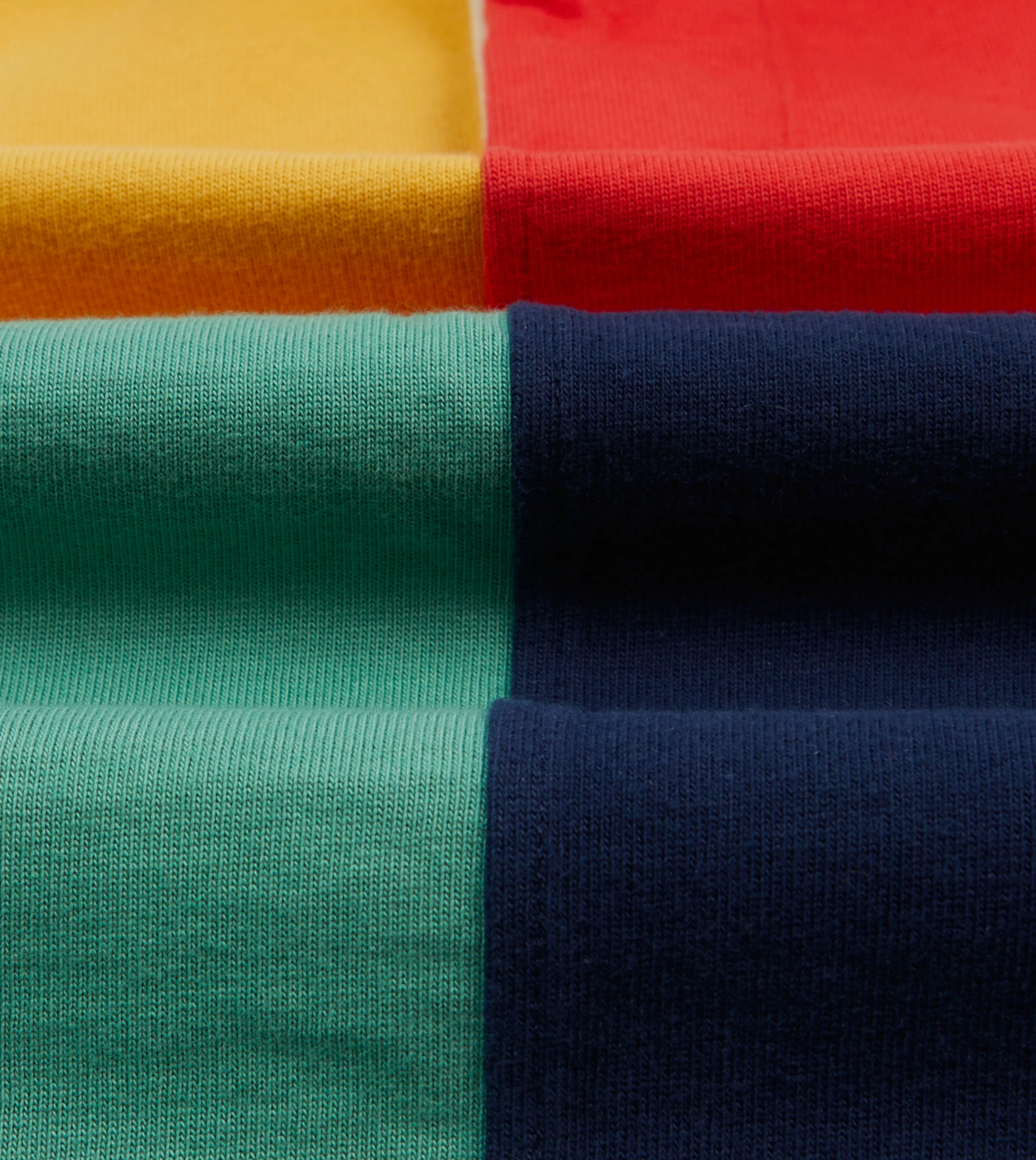 Bold Statement Multi Panelled Cotton Rugby Shirt