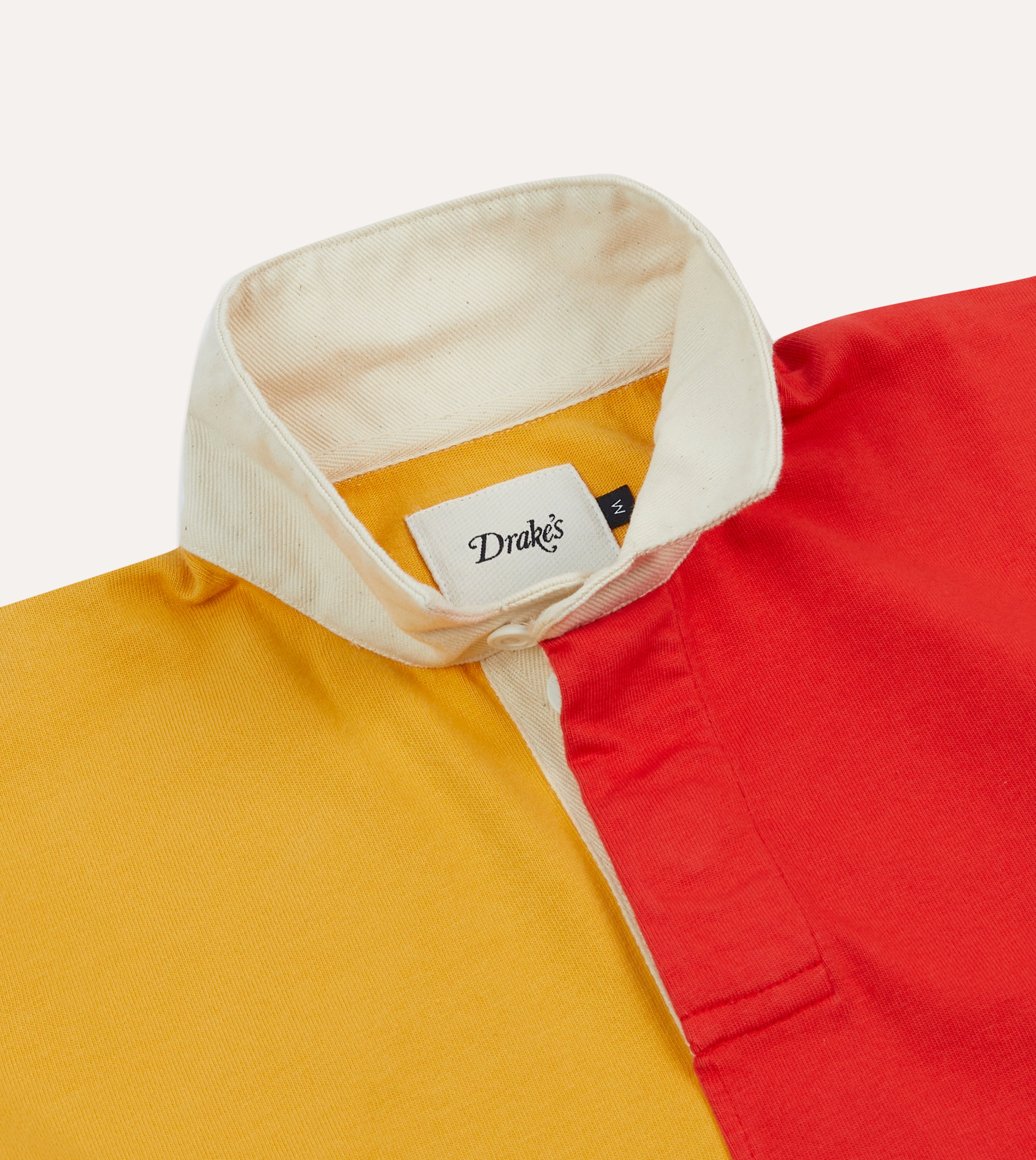 Polka Dot High-End Look Multi Panelled Cotton Rugby Shirt