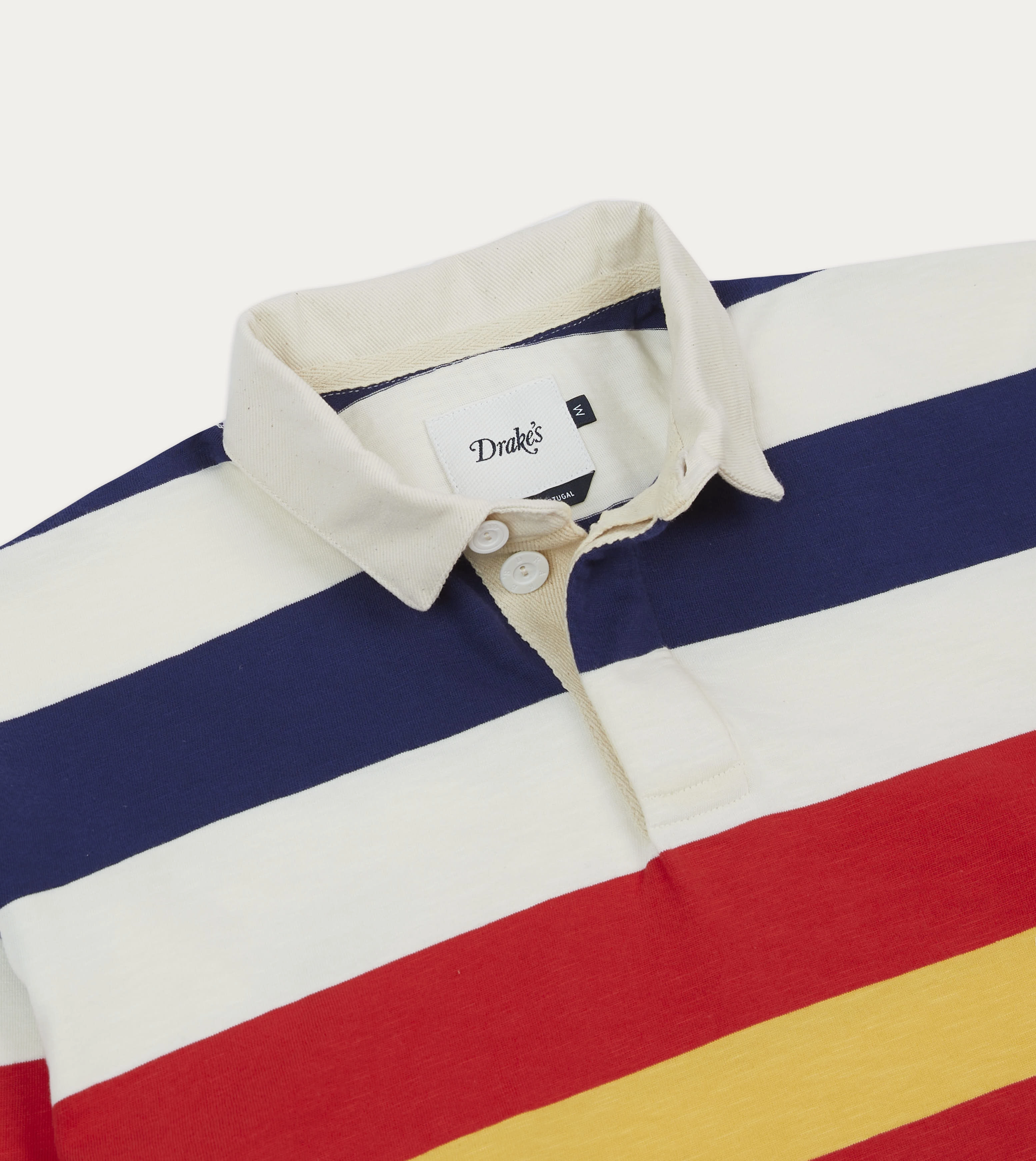 Multi Stripe Flam?? Cotton Rugby Shirt Modern Look