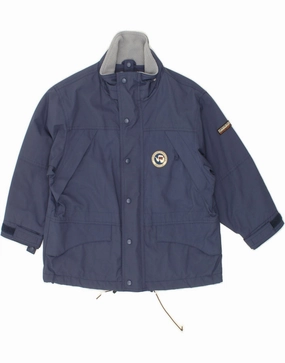 Level NAPAPIJRI Boys Windbreaker Jacket 9-10 Years Navy Blue Polyamide