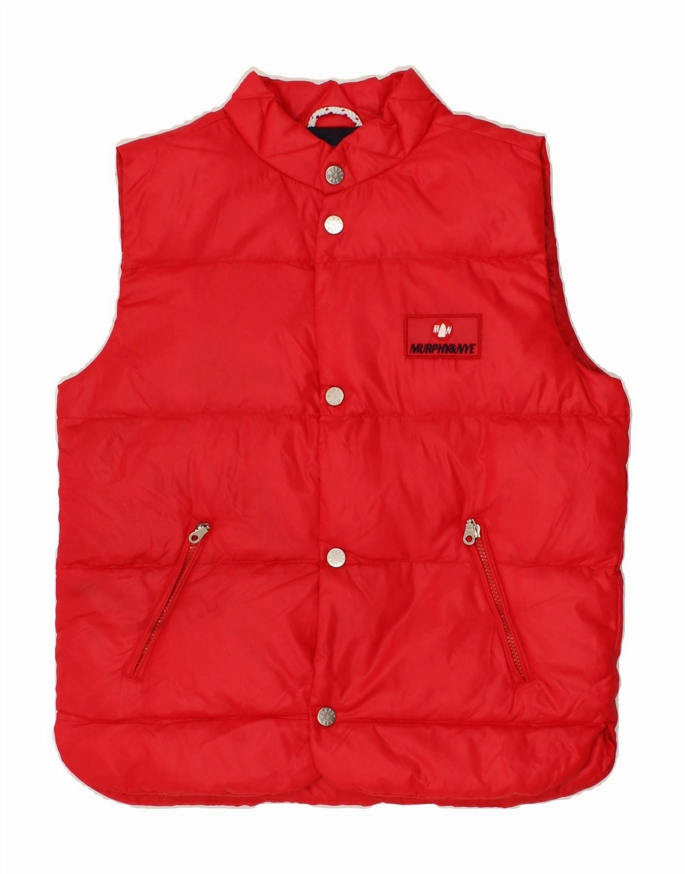 Weather Ready MURPHY & NYE Boys Padded Gilet 13-14 Years Red Polyester
