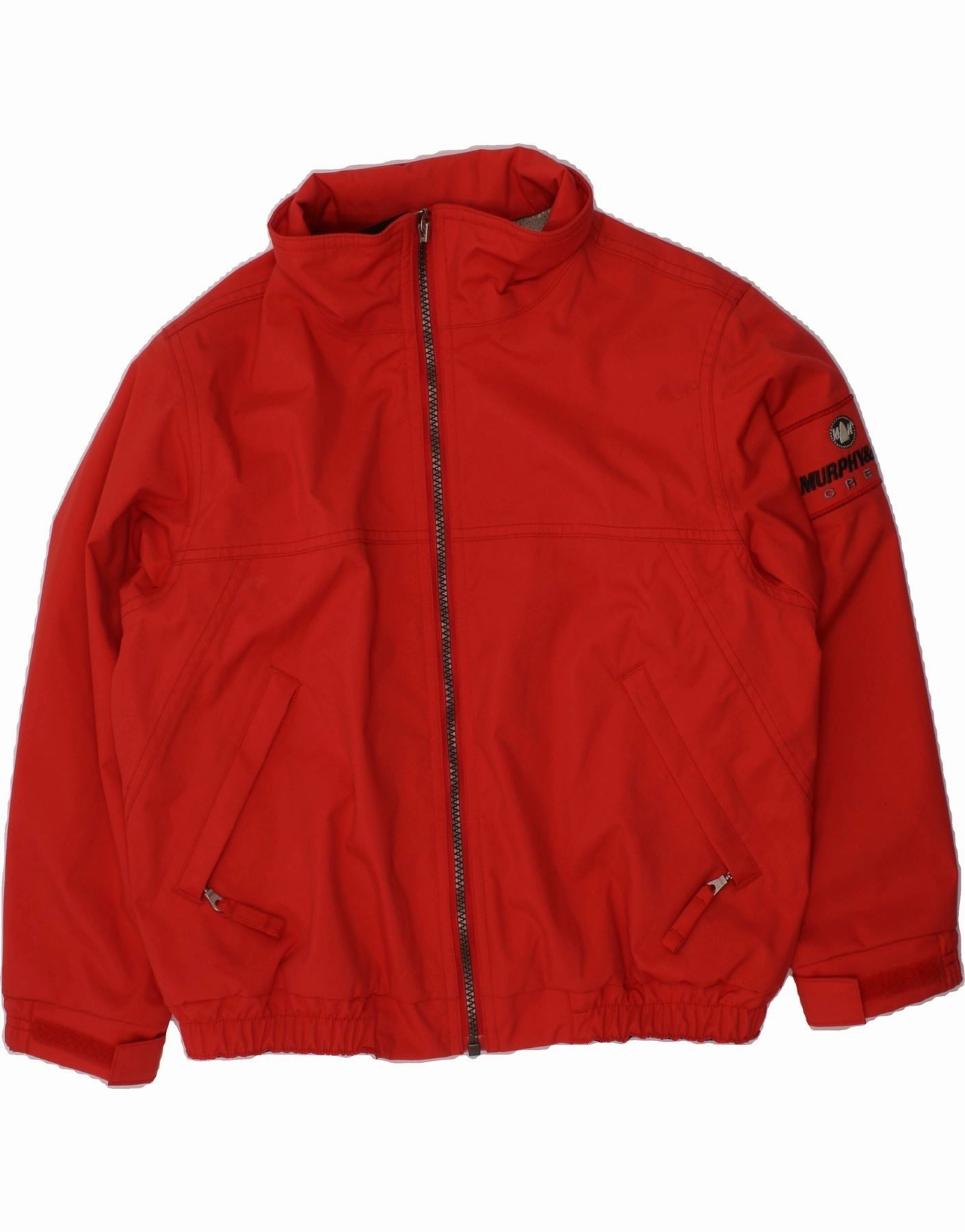 MURPHY & NYE Boys Windbreaker Jacket 7-8 Years Medium  Red Polyamide Ritual