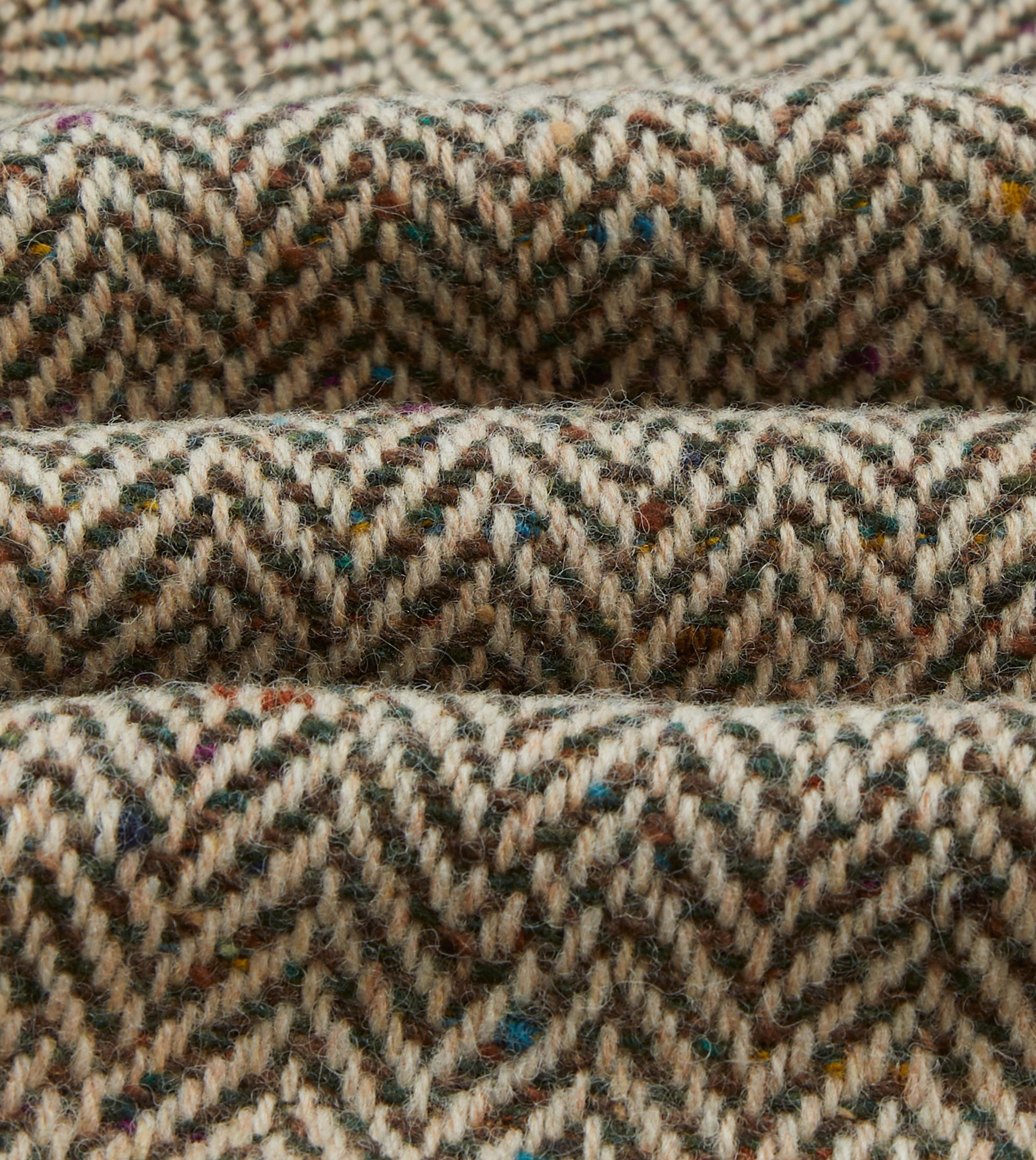 performance day Assignment Taupe Herringbone Flecked Wool Raglan Coat